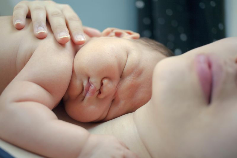 Mother and baby